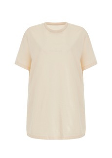 Maison Margiela - Embroidered Cotton T-Shirt - Ivory - IT 44 - Moda Operandi