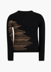 Maison Margiela - Jacquard-knit sweater - Black - S