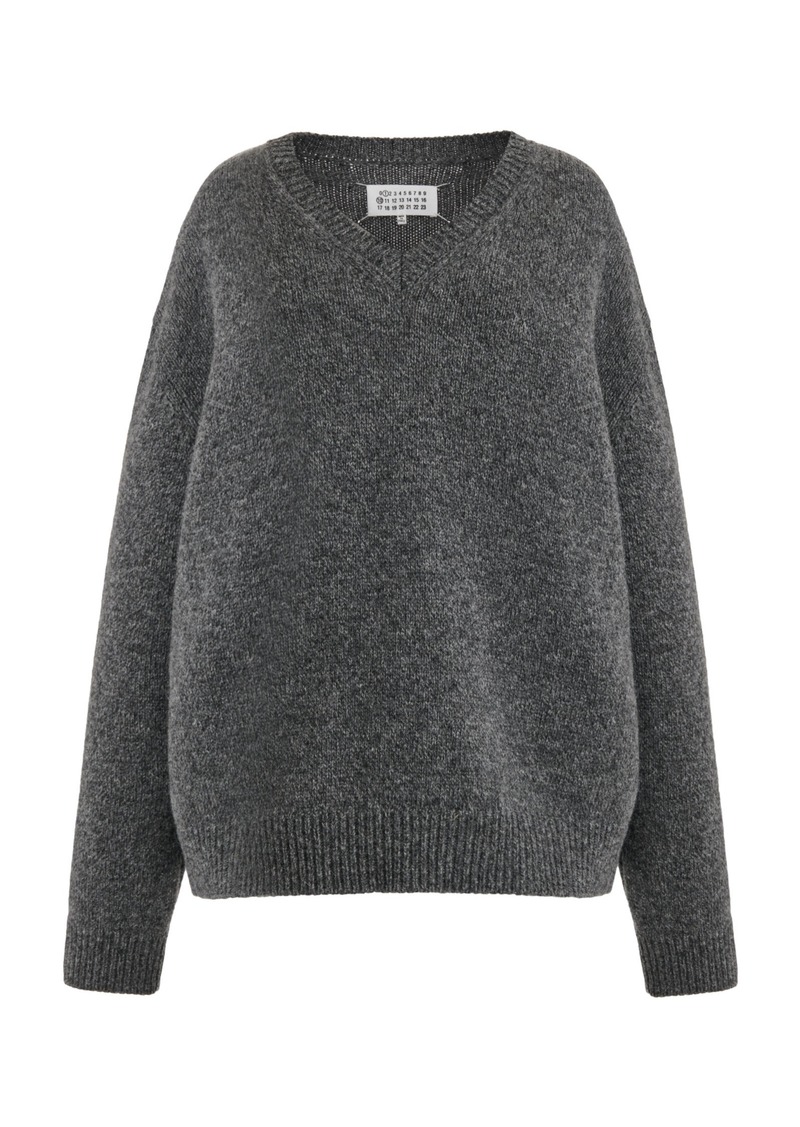 Maison Margiela - Knit Wool Sweater - Grey - M - Moda Operandi