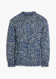 Maison Margiela - Marled wool-blend sweater - Blue - S