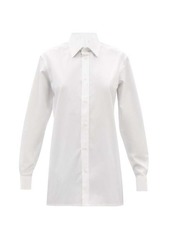 Maison Margiela - Point-collar Cotton-poplin Shirt - Womens - White