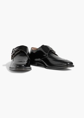 Maison Margiela - Polished leather monk-strap shoes - Black - EU 41