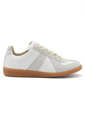 Maison Margiela - Replica Suede And Leather Trainers - Womens - White Multi