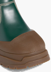 Maison Margiela - Rubber and leather Chelsea boots - Green - EU 36