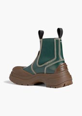 Maison Margiela - Rubber and leather Chelsea boots - Green - EU 36