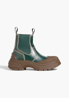 Maison Margiela - Rubber and leather Chelsea boots - Green - EU 36