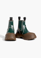 Maison Margiela - Rubber and leather Chelsea boots - Green - EU 36