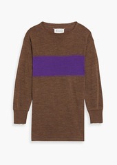 Maison Margiela - Striped wool-blend sweater - Brown - S