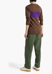 Maison Margiela - Striped wool-blend sweater - Brown - S