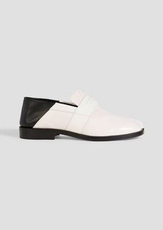 Maison Margiela - Tabi split-toe smooth and glossed-leather collapsible-heel loafers - White - EU 35