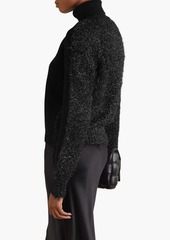 Maison Margiela - Tinsel-paneled wool-blend turtleneck sweater - Black - L