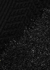 Maison Margiela - Tinsel-paneled wool-blend turtleneck sweater - Black - L