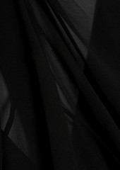 Maison Margiela - Twist-front silk-crepon dress - Black - IT 38