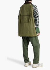 Maison Margiela - Waxed cotton-canvas and flannel jacket - Green - IT 46