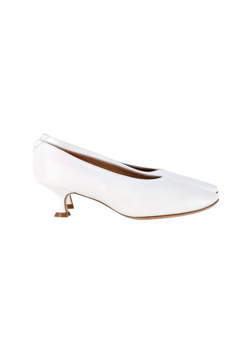 Maison Margiela 50MM Pumps in White Leather