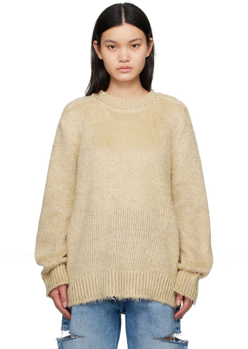 Maison Margiela Beige Brushed Sweater