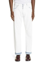 Maison Margiela Bianchetto Hand Painted Jeans in White Crak at Nordstrom
