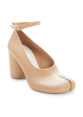 Maison Margiela Biodegradable Tabi Ankle Strap Pump in Toasted Almond at Nordstrom