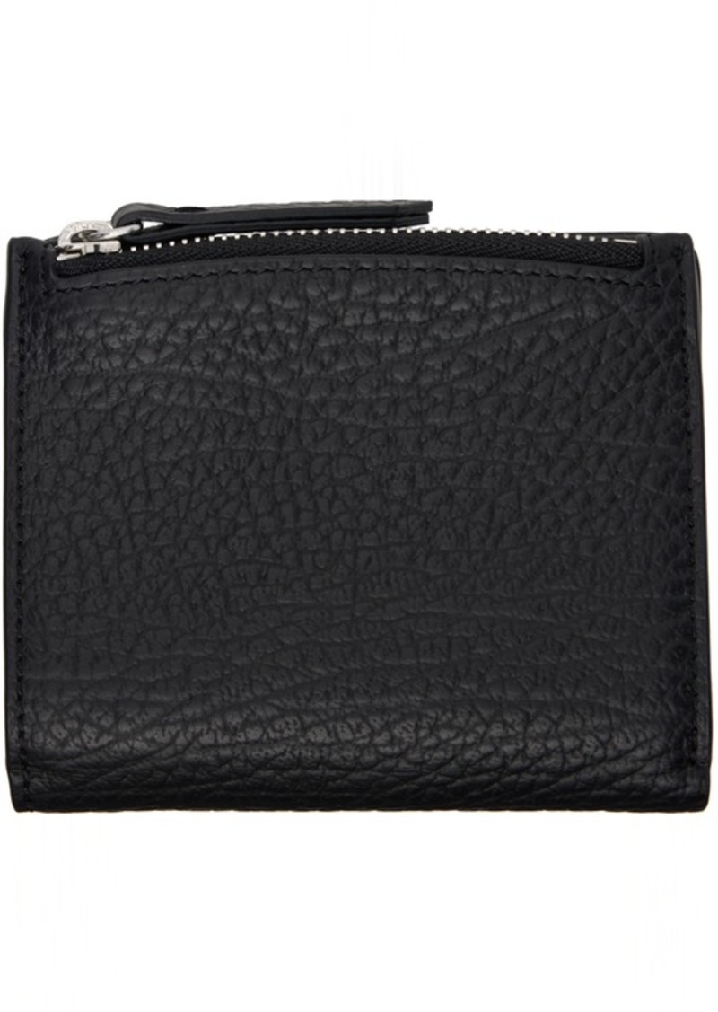 Maison Margiela Black Leather Flap Wallet