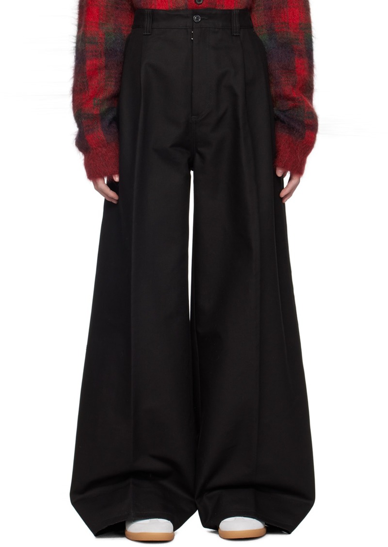 Maison Margiela Black Wide-Leg Trousers