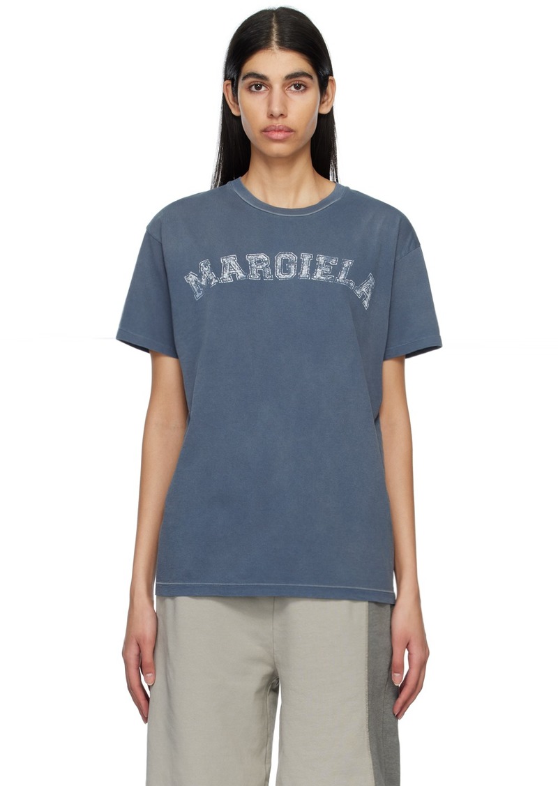 Maison Margiela Blue Printed T-Shirt