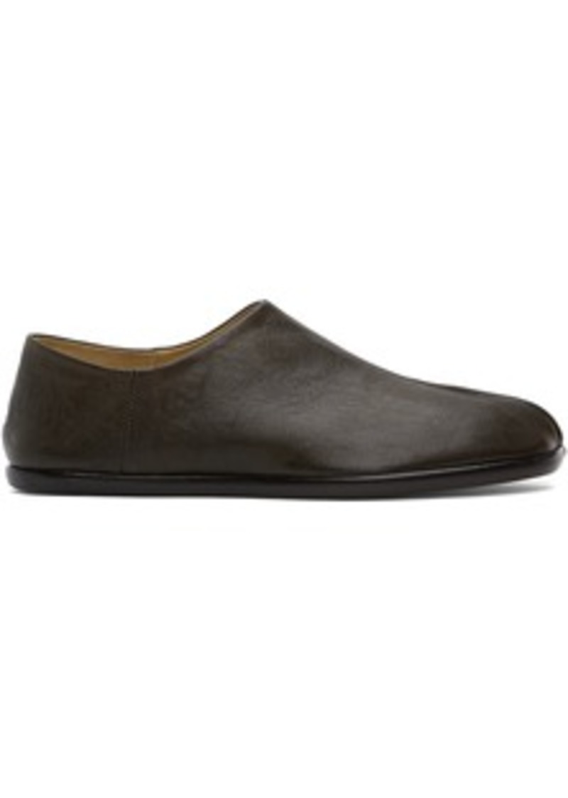 Maison Margiela Brown Tabi Babouches Slip-on Loafers