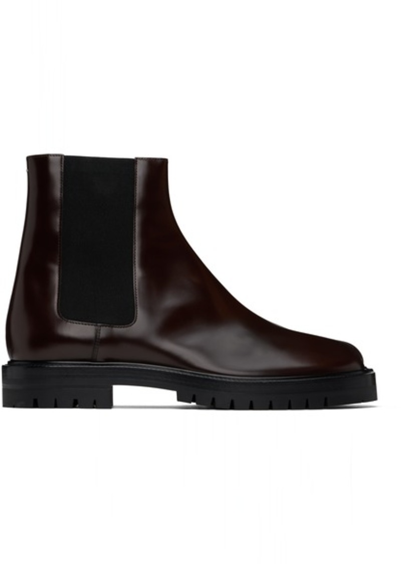 Maison Margiela Brown Tabi Chelsea Boots