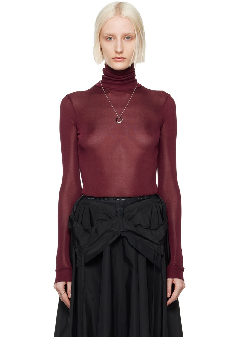 Maison Margiela Burgundy Antistram Bodysuit