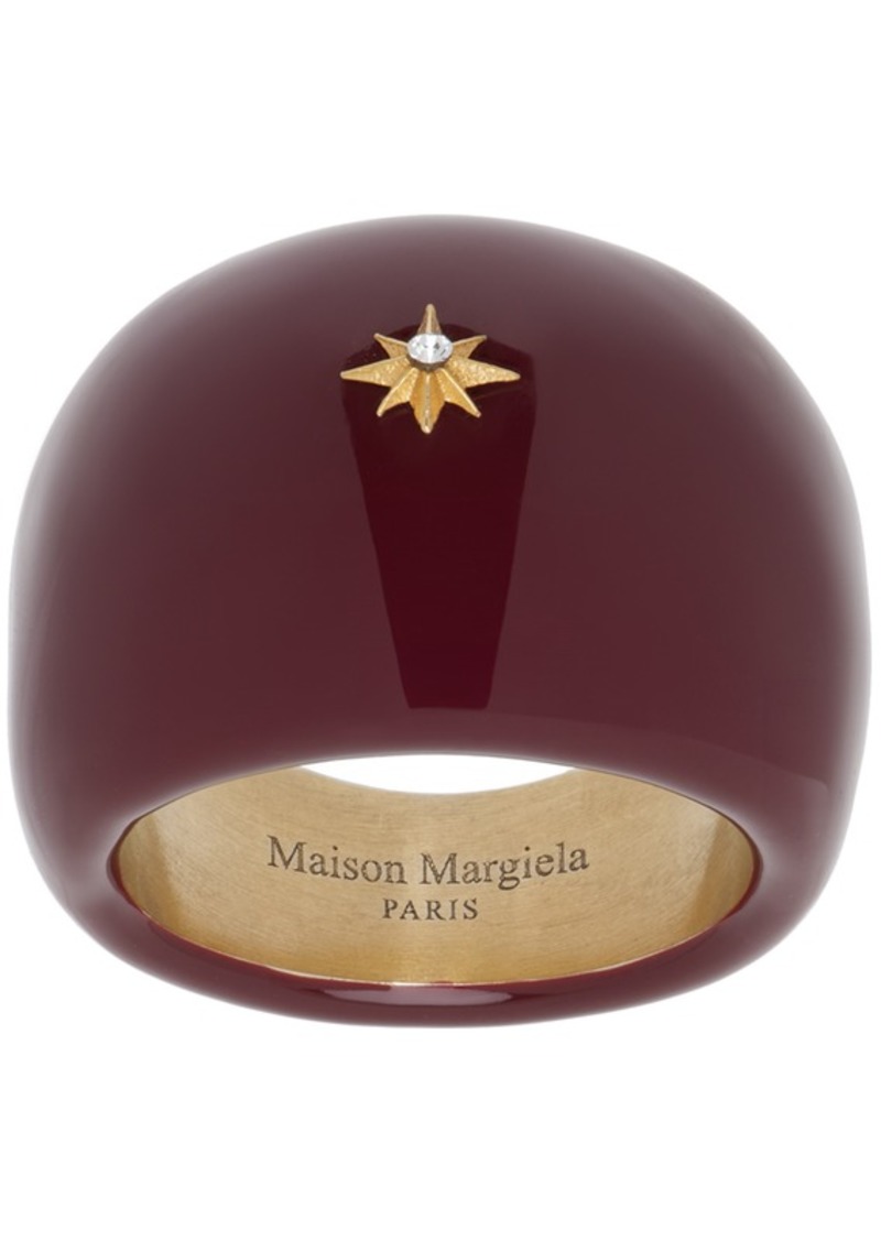 Maison Margiela Burgundy Signet Ring