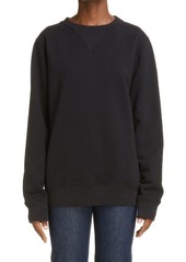 Maison Margiela Classic Cotton Sweatshirt in Black at Nordstrom