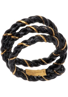 Maison Margiela Gold & Black Twisted Wire Ring
