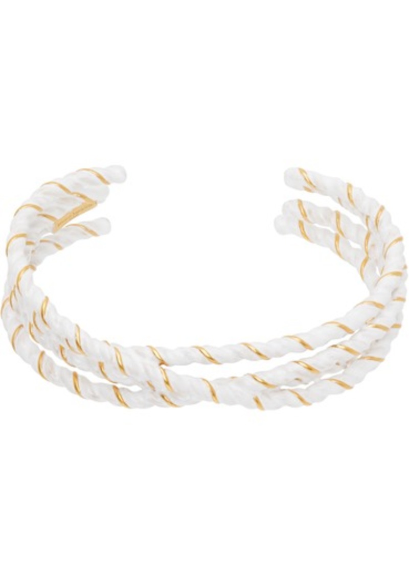 Maison Margiela Gold & White Laces Bracelet