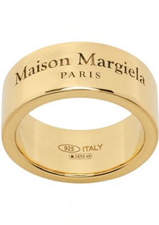 Maison Margiela Gold Engraved Band Ring