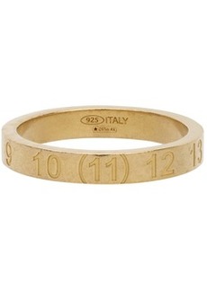 Maison Margiela Gold Slim Numbers Ring