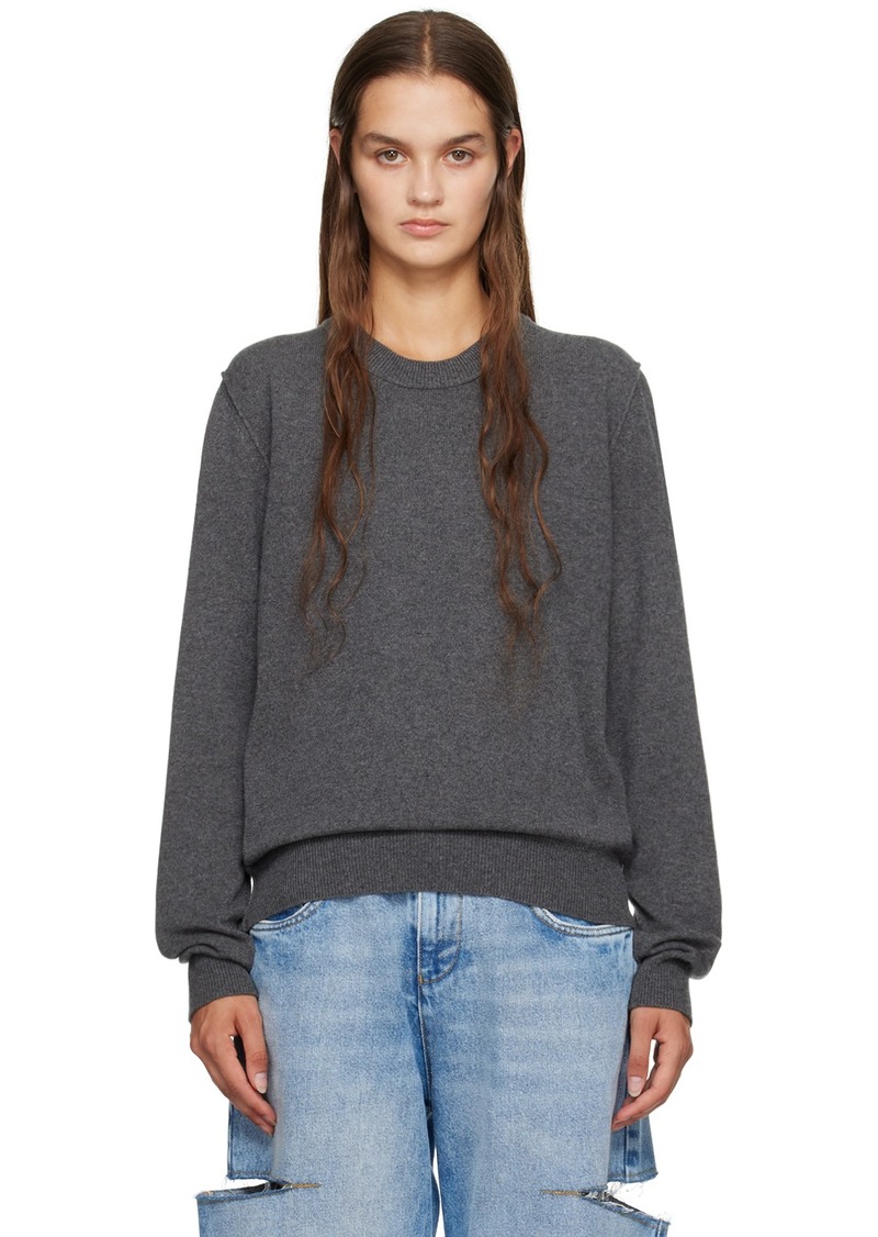 Maison Margiela Gray Crewneck Sweater