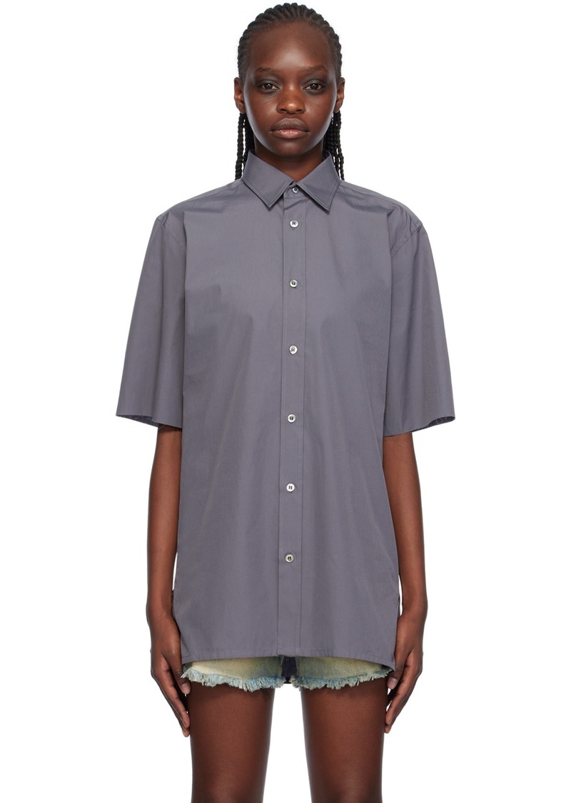 Maison Margiela Gray Raw Edge Shirt