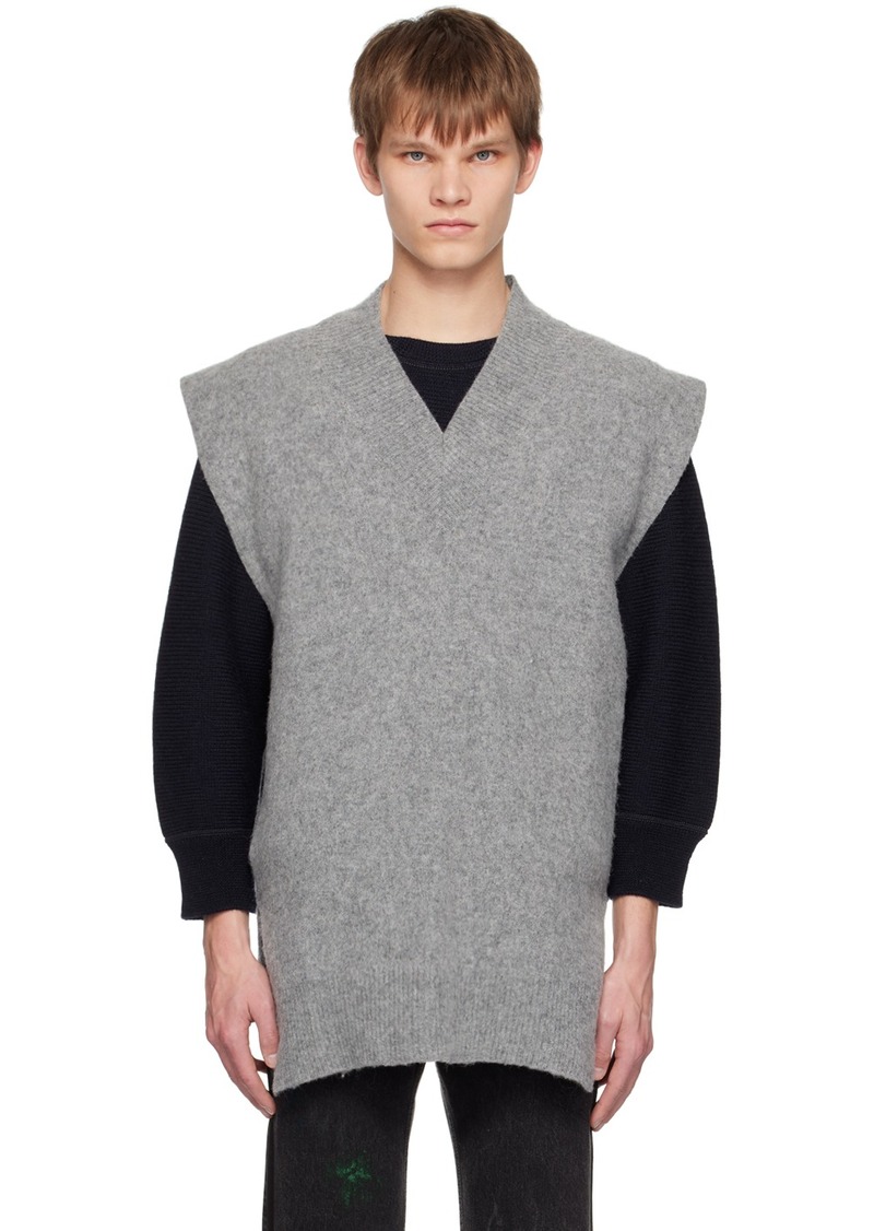 Maison Margiela Gray V-Neck Vest