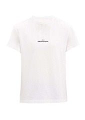 Maison Margiela Logo-embroidered cotton T-shirt