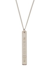 Maison Margiela Number-engraved sterling-silver necklace
