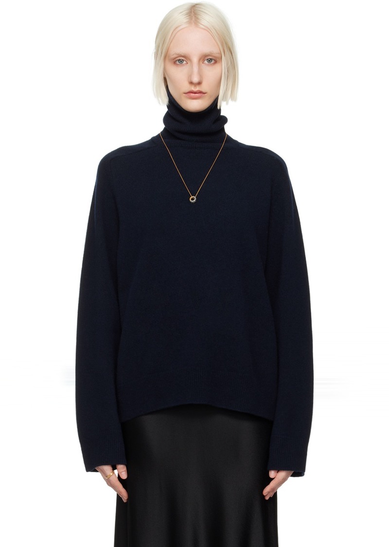 Maison Margiela Navy Gauge 7 Turtleneck