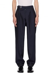 Maison Margiela Navy Pleated Trousers