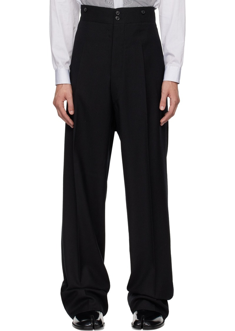 Maison Margiela Navy Striped Trousers