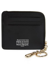 Maison Margiela Numbers Logo Leather Key Chain Wallet in Black at Nordstrom