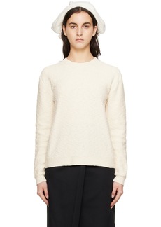 Maison Margiela Off-White Crewneck Sweater