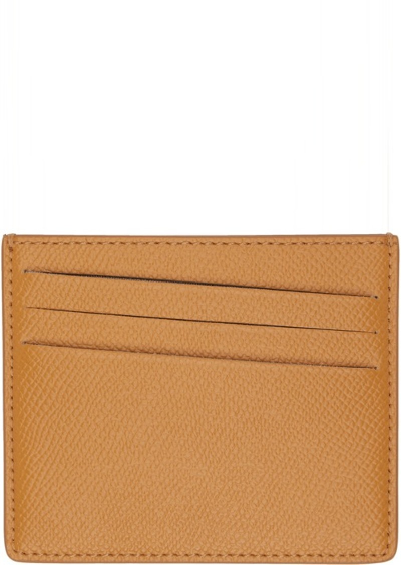 Maison Margiela Orange Four Stitches Card Holder