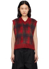 Maison Margiela Red Check Vest