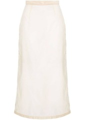 MAISON MARGIELA semi-sheered high-waisted skirt