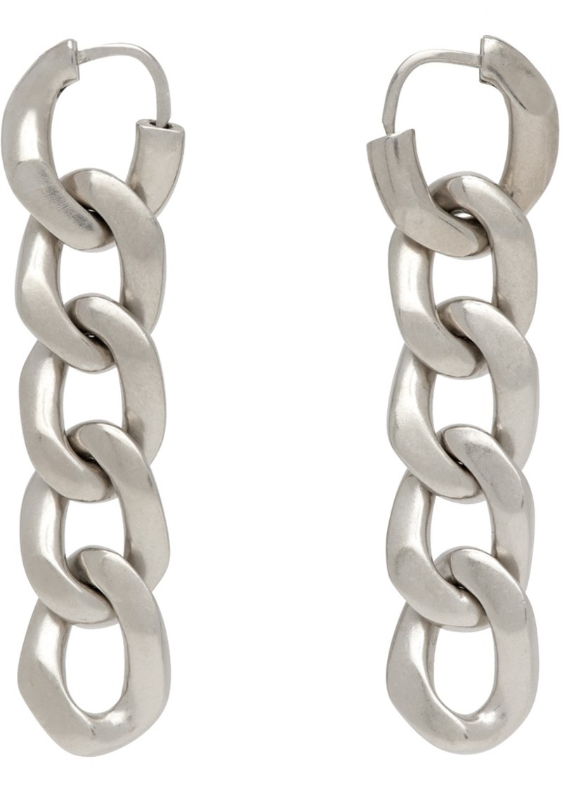 Maison Margiela Silver Gourmette Collection Earrings