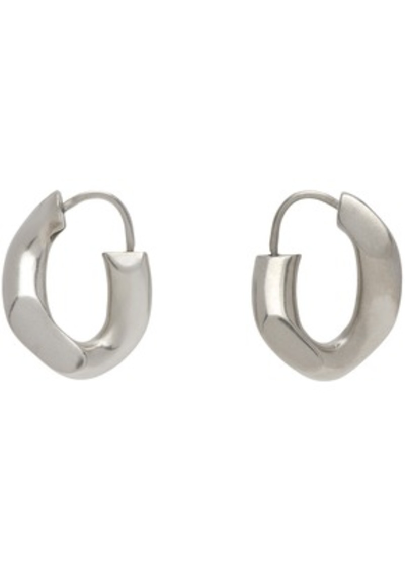 Maison Margiela Silver Hoop Earrings