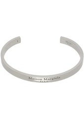 Maison Margiela Silver Logo Cuff Bracelet